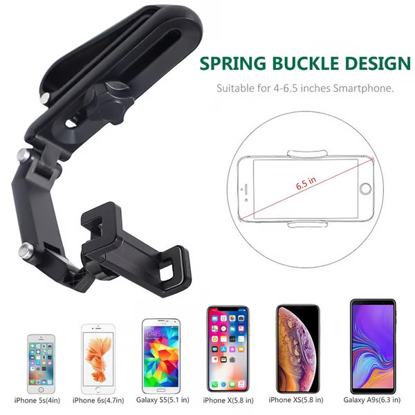 📢📢50%  OFF !! ⏰ Rotatable and Retractable Car Phone Holder