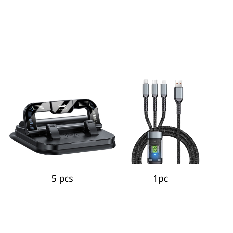 🥳2026 HOT SALE🥳💞50K+ SOLD!📱 50% OFF NOW! ✨ 360° Rotating Foldable Phone Holder - Universal Compatibility with Anti-Slip Base for Desk, Car & Travel Use 🚗💻