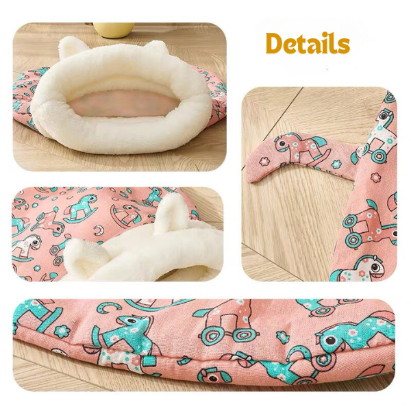 🐾 50% OFF NOW! 🔥 Cozy Pet Nest for Cats and Dogs - Plush & Machine Washable, Perfect for Your Pet's Comfort and Warmth ✨