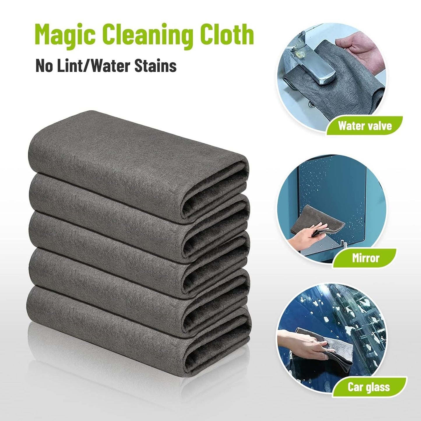 🔥Buy 10 Get 10 Free✨10 Counts Magic Cleaning Cloth, Reuseable Thickened Streak Free Magic Cleaning Wipes