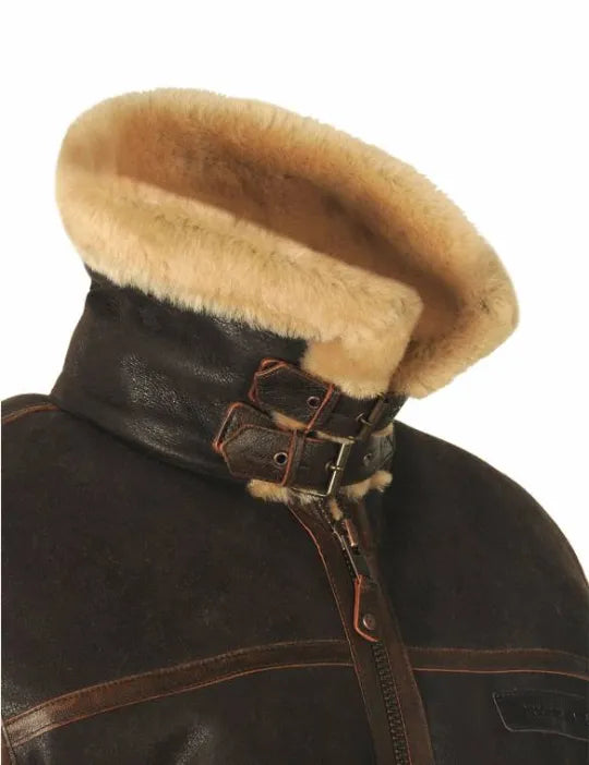 📢📢60 % OFF !!🎅SHEEPSKIN BOMBER JACKET