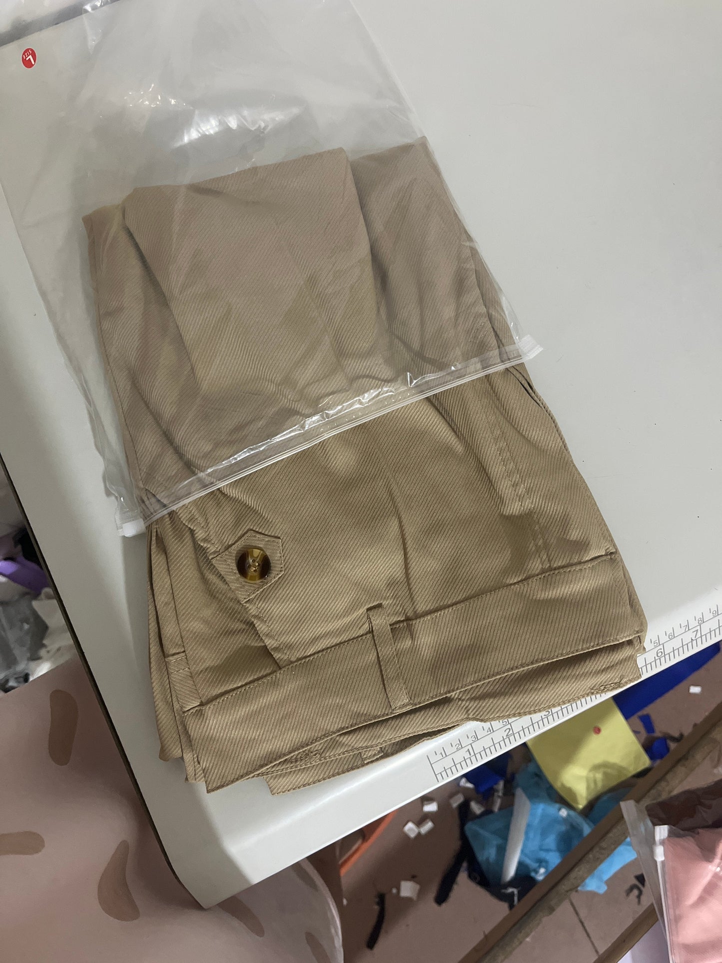 👖Stretch Twill Cropped Wide Leg Pants