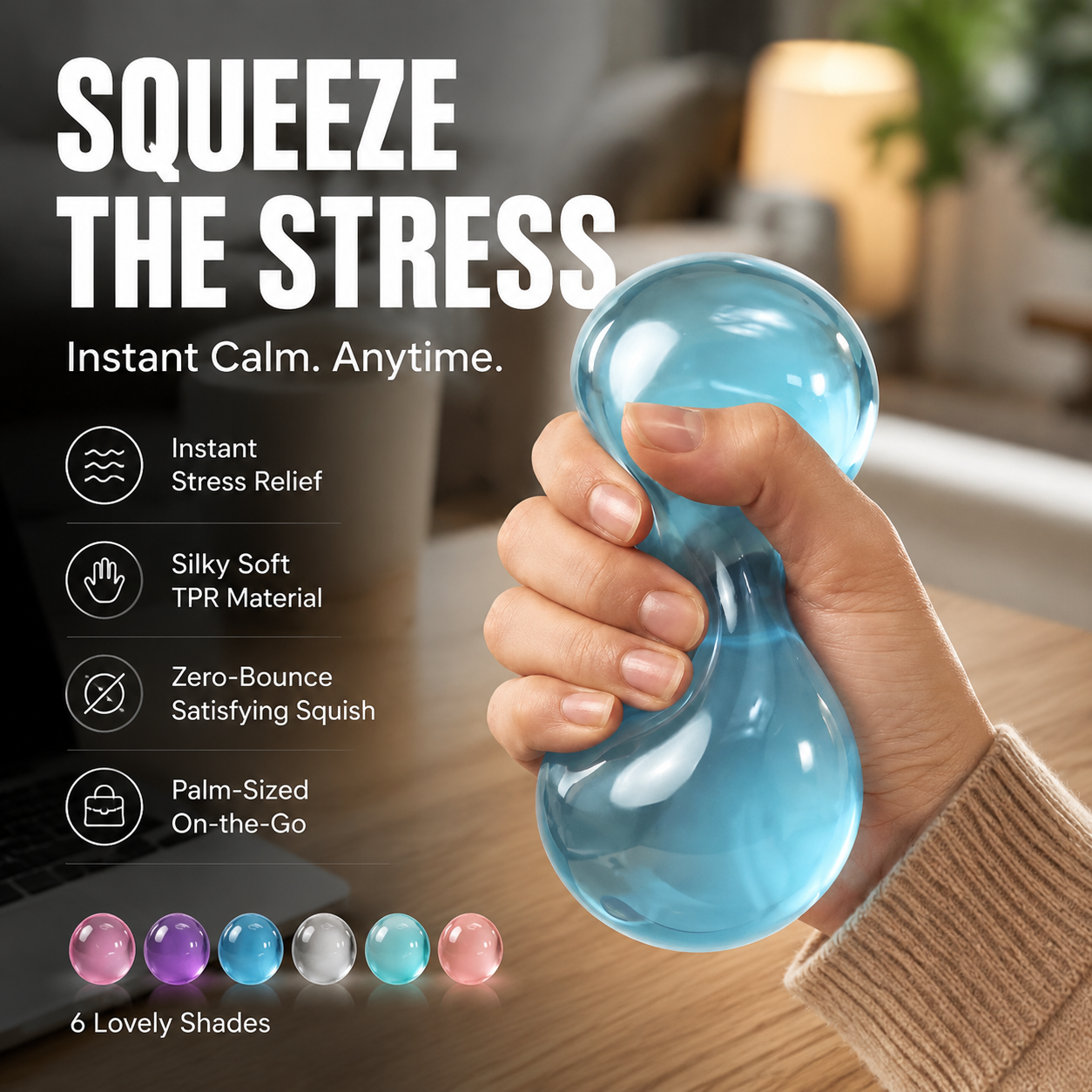 🥳2026 HOT SALE🥳💞50K+ SOLD!⏳✨Stress Relief Squishy Toy Ball