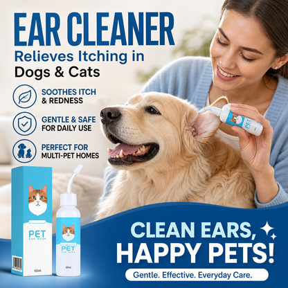 🐱🐶Ear cleaner, Relieves itching in cats & dogs