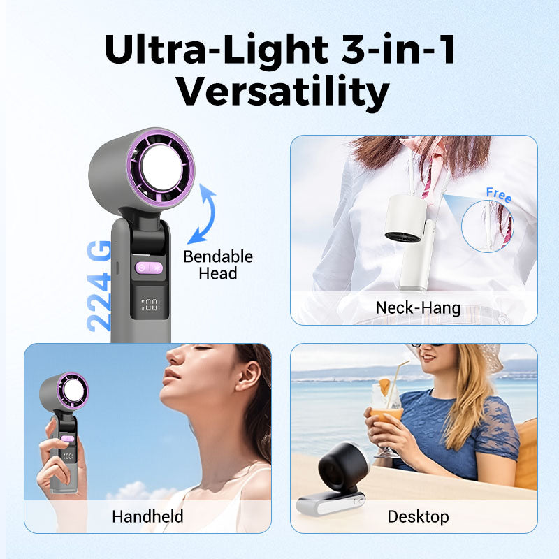 ✨Hot Sale 50% OFF⌛❄️IcePoint™ Mini Handheld Cooling Fan