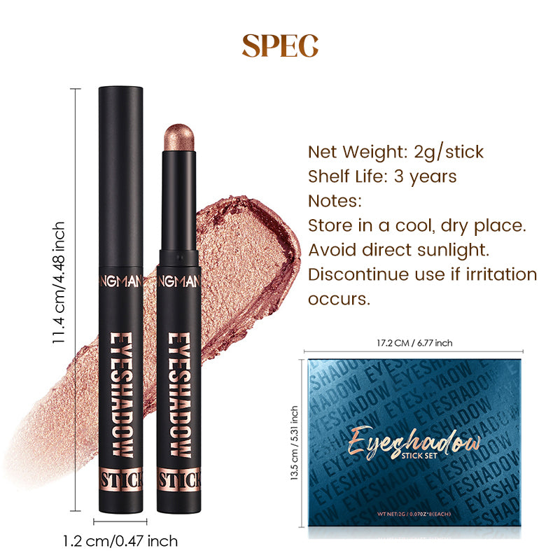 🎅ONLY TODAY -￡9.99 FOR 8 PCS!!🎄50K+ SOLD! 🎁✨8 Colors Glitter Eyeshadow Stick