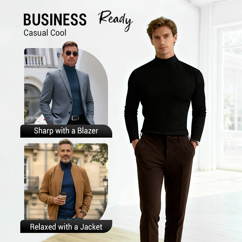 👕 60% OFF NOW! 🔥 Men's High Neck Slim Fit T-Shirt