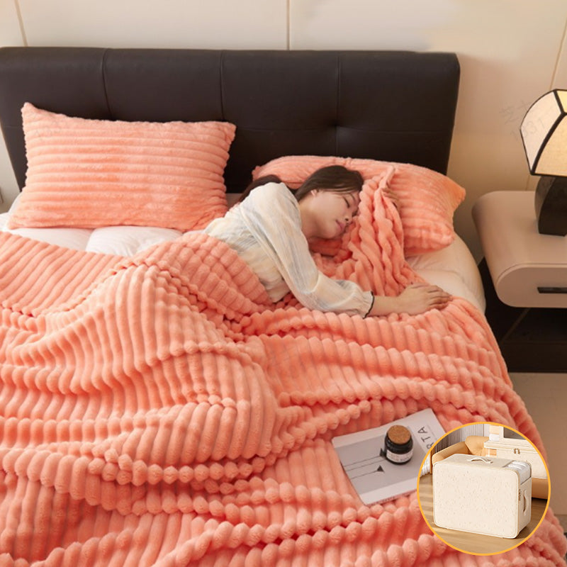 🎅Xmas Hot Sales - 🔥🔥50% OFF🔥🔥🛏️Thickened rabbit plush&milk velvet cover blanket