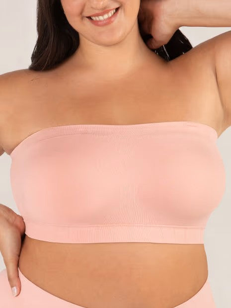 ⛱️Last Day Special Price ￡10.99!!🤩🔥Convertible Strapless Bandeau Bra with Wireless Comfort, Anti-Slip Grip & Removable Straps