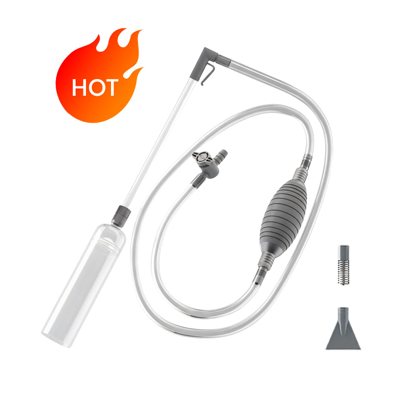 🐠 60% OFF LIMITED STOCK! ✨ Aquarium Vacuum Cleaner with Siphon - Gravel Filter & Flow Control for Effortless Water Change & Tank Maintenance 💦🌿