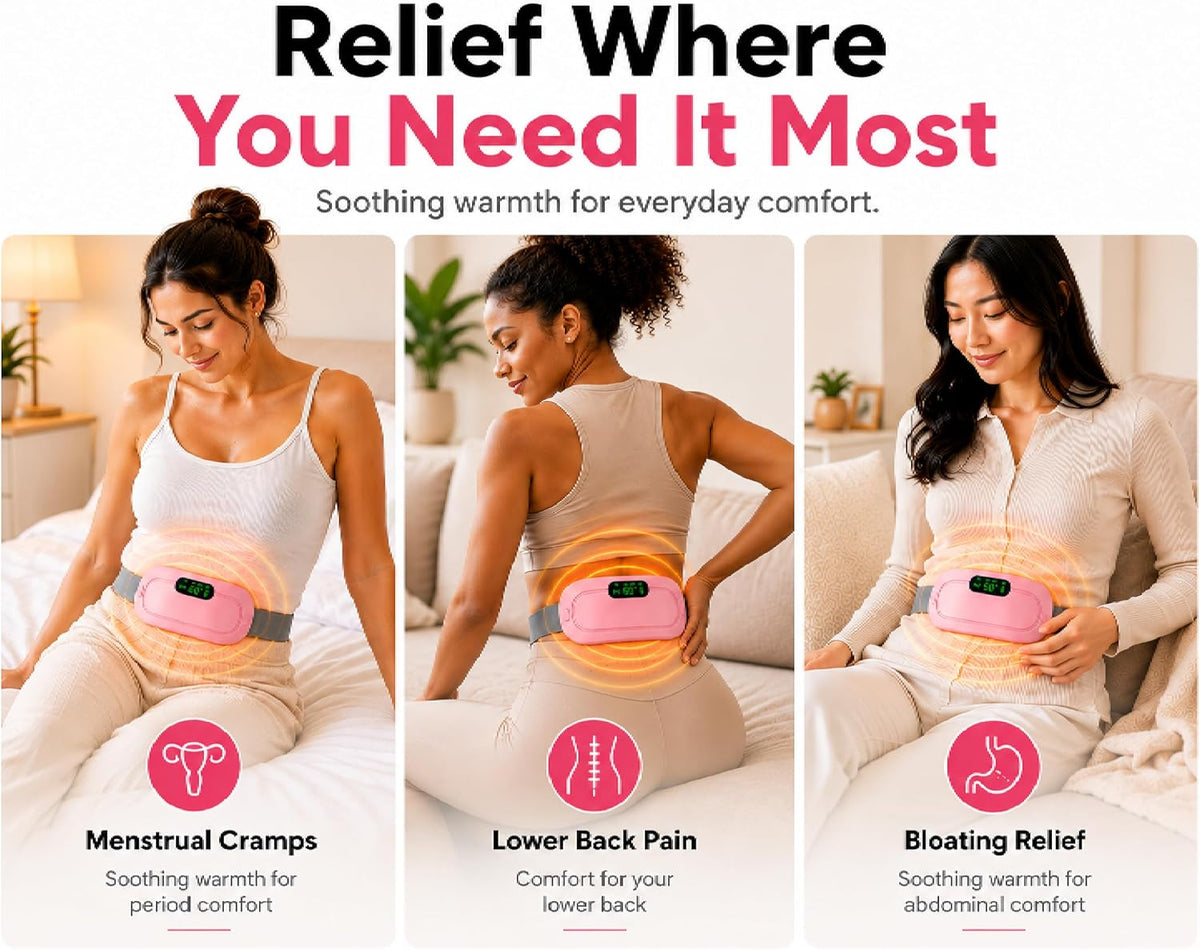 🏆 LIMITED-TIME 50% OFF! ✨The best gift for her! Dynamic massage and heating belt for menstruation