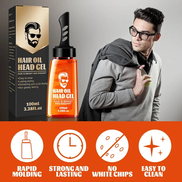 🔥Big Sale 49% OFF🔥One-Comb Shaping-Styling Gel Comb| Sweat-Resistant Gel | Non-Greasy Formula