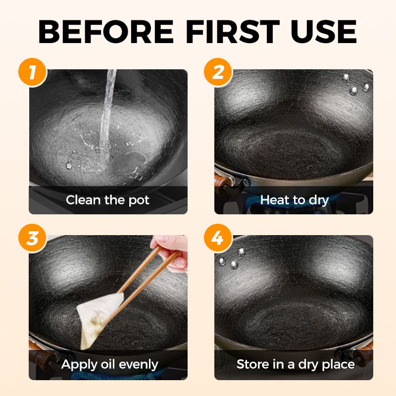 ⏰ Now only 50% off!⌛Uncoated Thick Iron Pot