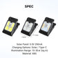 Outdoor Solar Clip Light with Motion Sensor