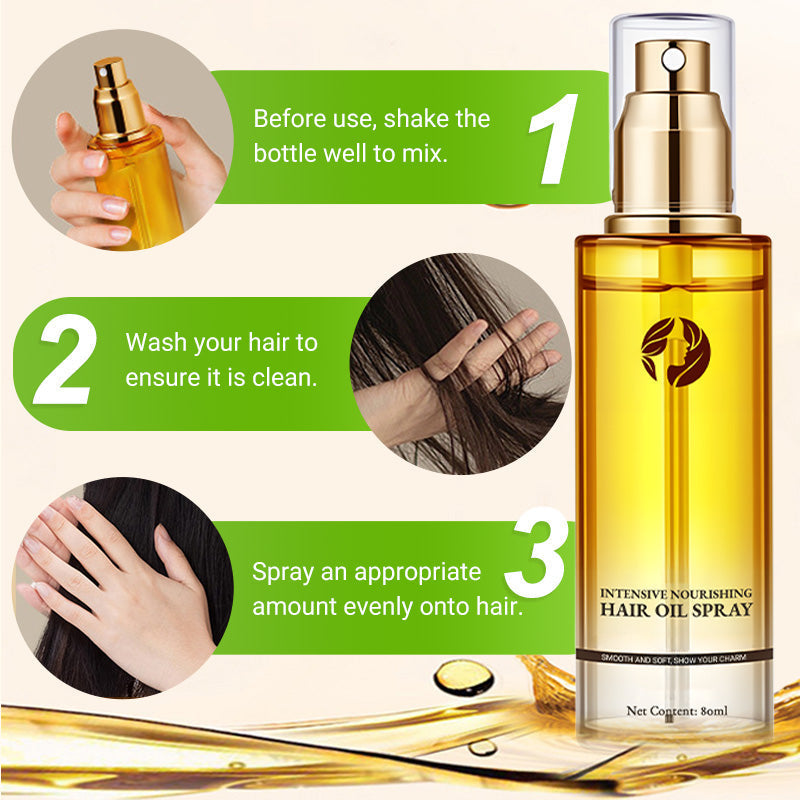 💁‍♀️✨Hair Oil Serum Spray For Curly Hair ✨💆‍♀️Lightweight 3-in-1 Treatment Spray: Shine, Frizz Control & Long-Lasting Curl Definition – No Heavy Residue!