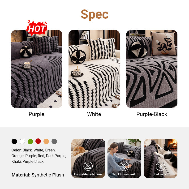 Soft Plush Non-Slip Couch Cover