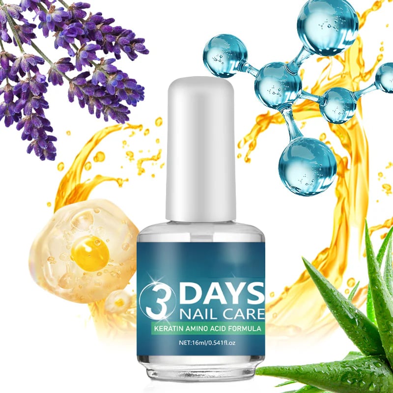 💝💅LAST DAY - BUY 1 GET 1 FREE!!💝3 Days Nail Care - Keratin Amino Acid Formula, Suitable for Soft and Fragile Nails