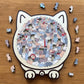 🎅Christmas Sale 49% OFF🐱135-PCS Morandi-Colored Cat Shaped Wooden Jigsaw Puzzle🎁