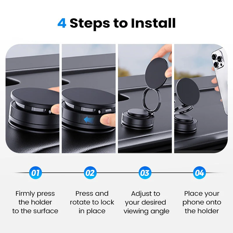 ⏳Limited-time off⏰360° Adjustable Vacuum Magnetic Phone Holder📱🚗