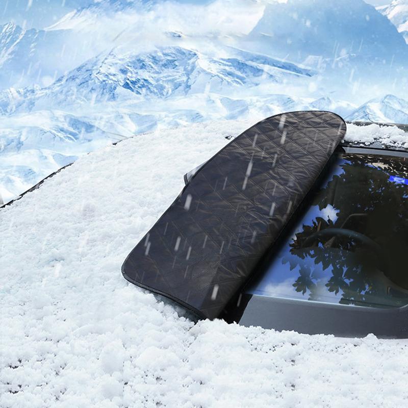 4-Layer Magnetic Windshield Car Cover - Thermal Insulation & Frost Protection with Easy Installation ❄️🔗