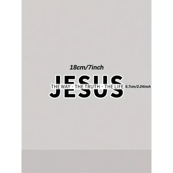 💥LAST DAY SALE 49% OFF💥Jesus-The Way The Truth The Life Christian Vinyl Decal Car Sticker