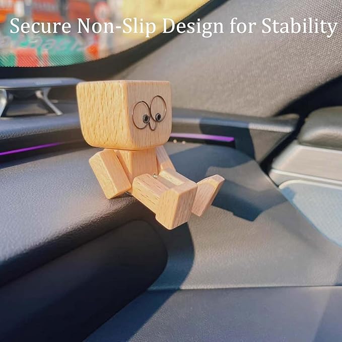 🎁New Year Sale 50% OFF💖Charming Little Swaying Wooden Figure & 12PCS Magnetic Expressions