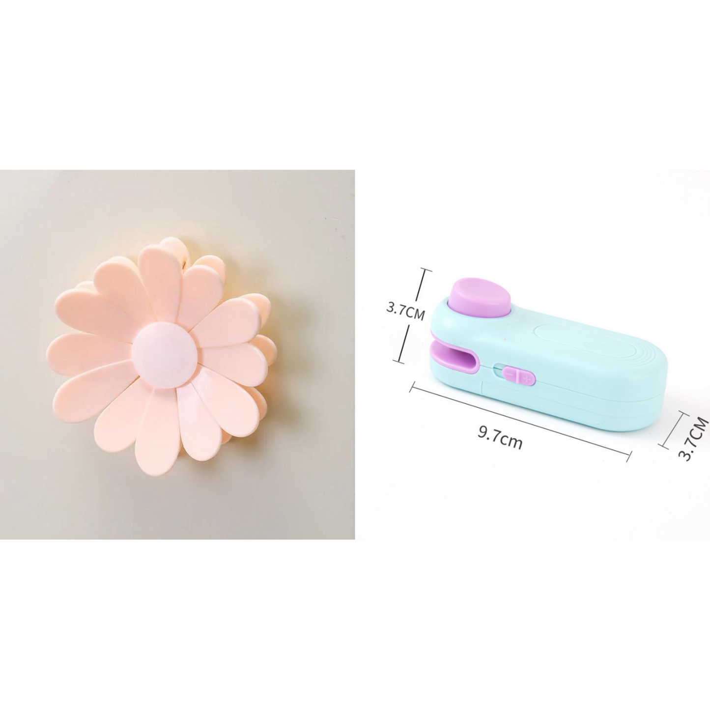 🏆 Last Day Special Price £6.99 !🌸Magnetic Daisy Blossom Sealing Clip Set