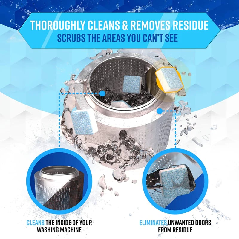 ⏳LAST DAY BUY 2 GET 3 FREE🎉Washing Machine Deep Cleaner Tablets🧼 2
