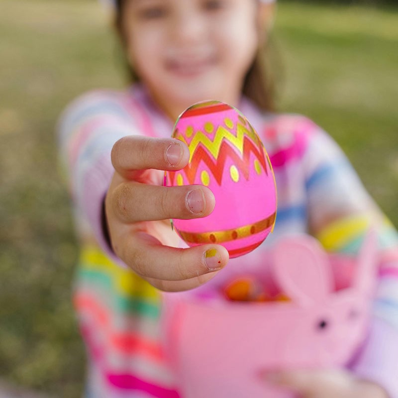 📢📢50% OFF !!!⏰ Happy Easter - 24 Pack Prefilled Easter Eggs with Squeeze Toys