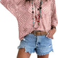 🥰Summer Sale-50% OFF💛Womens Bohemian-Inspired Beige Crochet Top With V-Neck