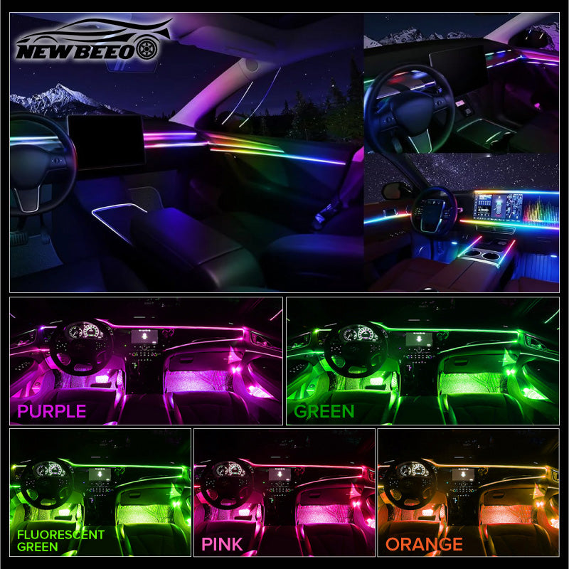 ⏳Limited-time 50% OFF💥 Car Interior LED Strip Atmosphere Lights Pro – Add a Custom Glow to Your Cabin, Easy to Fit & Great for Evening Drives 💡