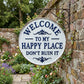 🔥Hot Sale🔥 Vintage "Happy Place" Metal Sign