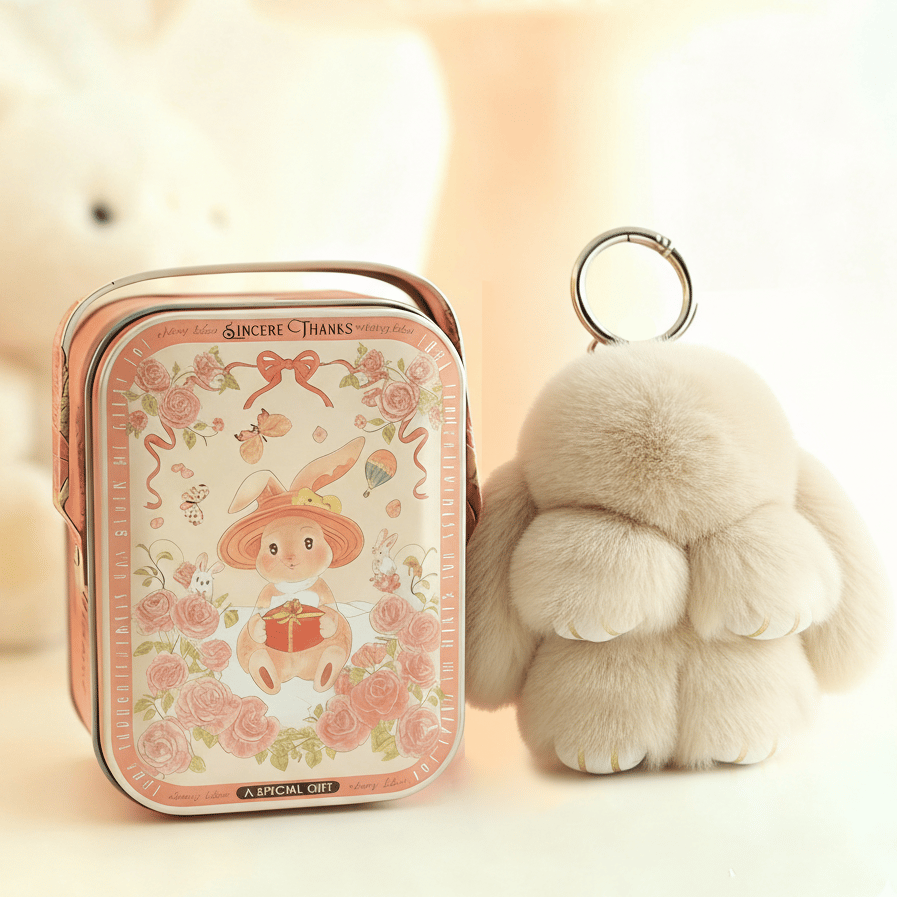 ⏳LAST WEEK SALE: ￡6.99!!🐰Handmade Soft Bunny PomPom Charms