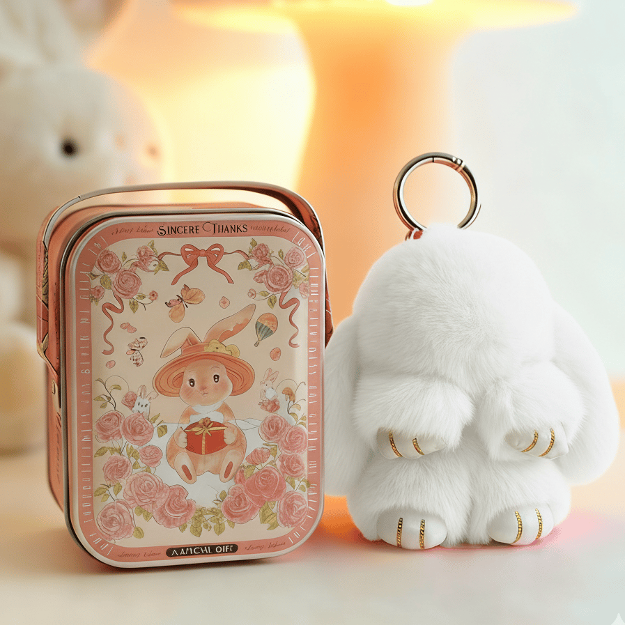⏳LAST WEEK SALE: ￡6.99!!🐰Handmade Soft Bunny PomPom Charms