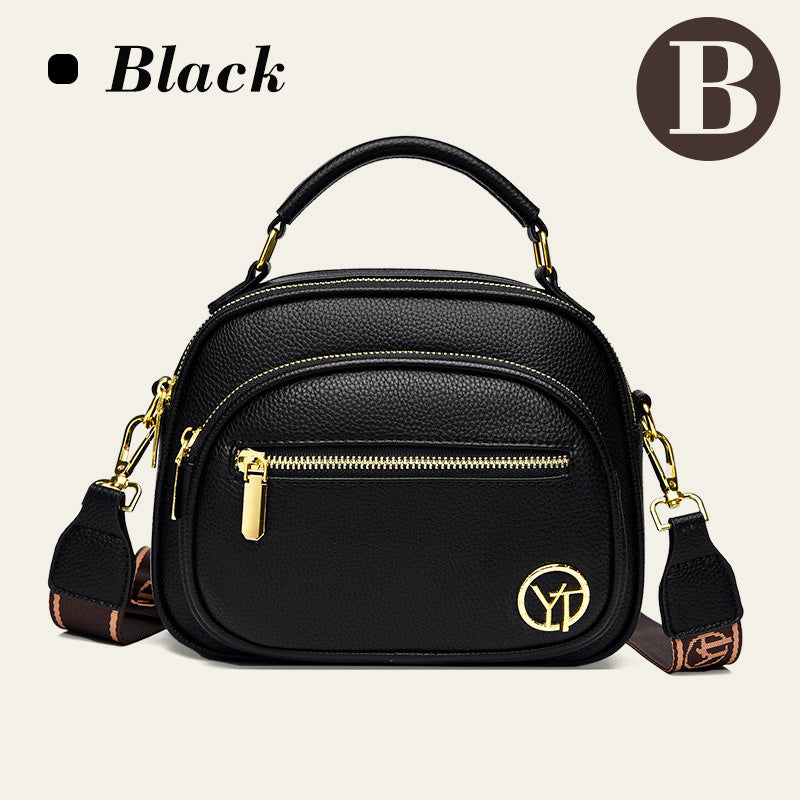 🎉Limited Time 50% 0FF🎁Classic Multifunctional Compartments Adjustable Wide Shoulder Strap PU Leather Crossbody Bag