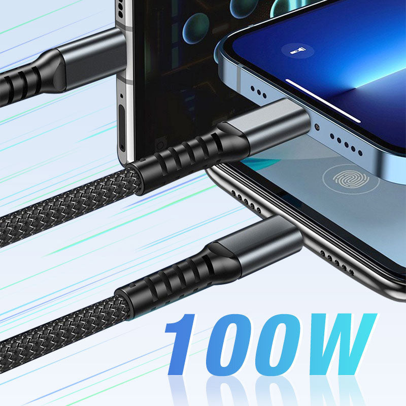 ⏳Transparent Luminous 3-in-1 Fast Charging Cable
