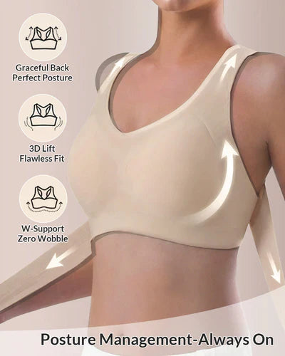 🎉LAST DAY SALE -70% OFF⚡Front Closure Cross-Back Wireless Posture Bra