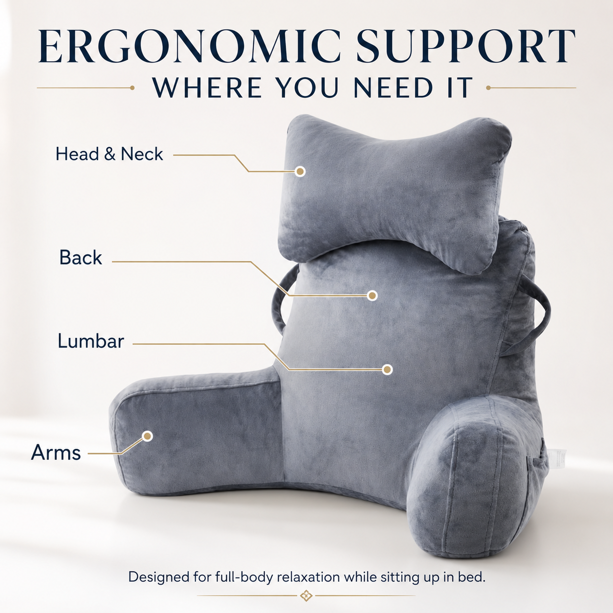 🛌 LIMITED-TIME 50% OFF! ✨Multi-Functional Waist Support Reading Pillow Back Cushion