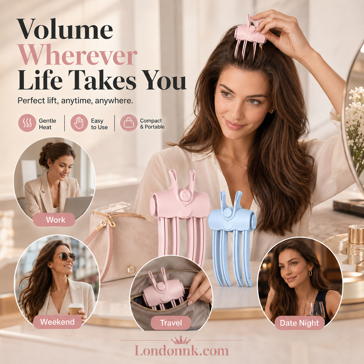 💥 50% OFF 🔥 3-Second Root Lift Volumizing Clip – Cordless, Rechargeable & Instant Volume