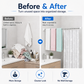 🧺 Save 50%! 👔 Telescopic Clothing Rod, No Drill Extendable Clothes Hanging Bar for Wardrobe & Bathroom ✨