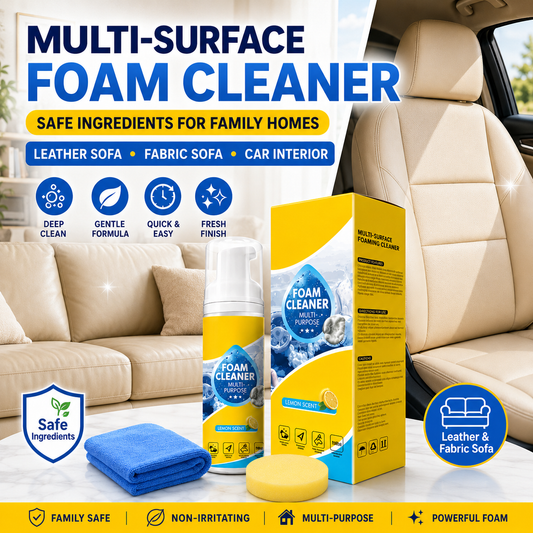 🏆HOT SALE 49% OFF🔥4-in-1 Multi-Enzyme Foam Cleaner – Deep Clean Car, Kitchen, Bathroom & Sofa