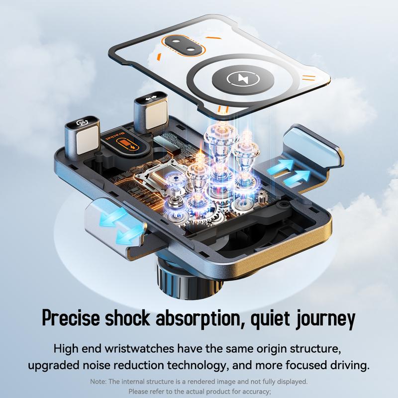 🔥HOT SALE 50% OFF🎁⚡Over 50,000 sold! 📱Smart 2-in-1 Car Rotating Mobile Phone Holder & Wireless Charger⚡