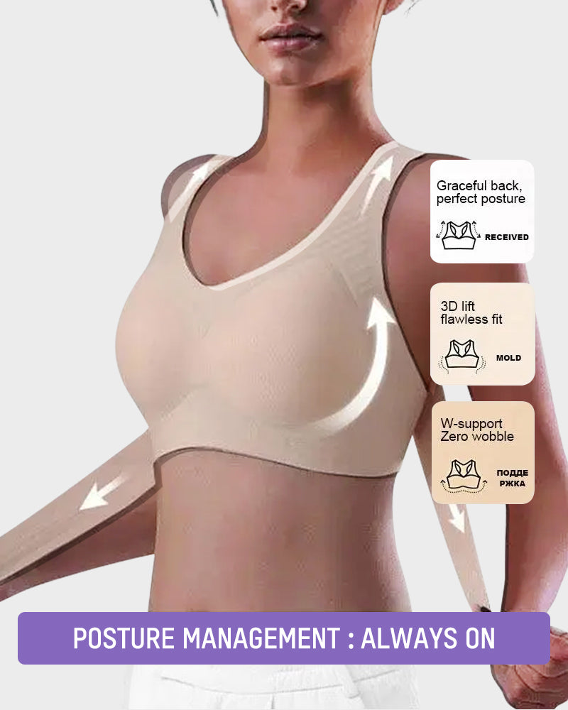 🎉LAST DAY SALE -70% OFF⚡Front Closure Cross-Back Wireless Posture Bra