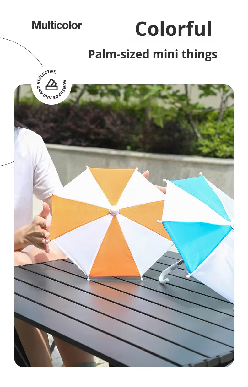 Outdoor cycling mobile sunshade stand for motorcycle umbrella - Compact sun protection and rain protection