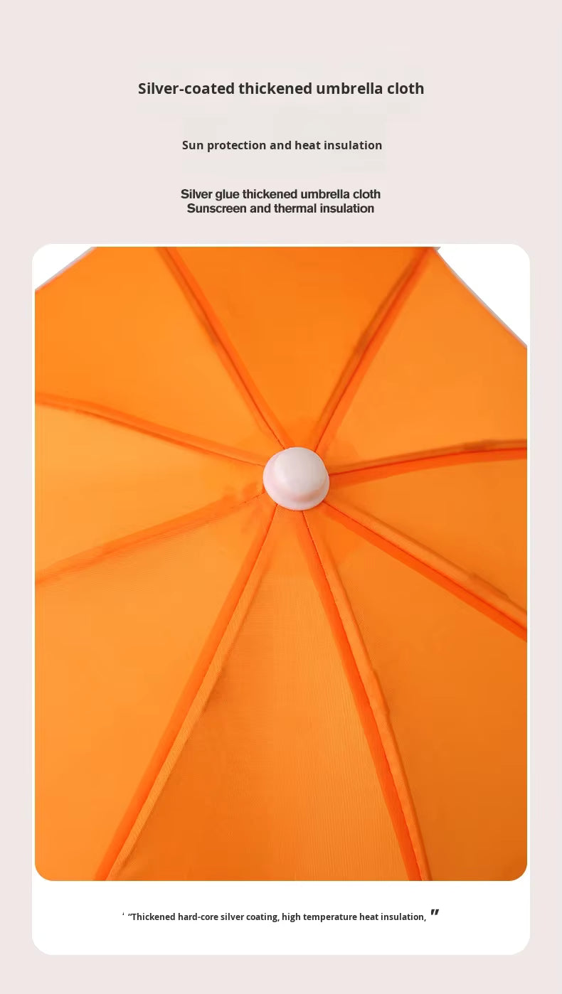 Outdoor cycling mobile sunshade stand for motorcycle umbrella - Compact sun protection and rain protection