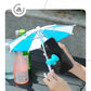 Outdoor cycling mobile sunshade stand for motorcycle umbrella - Compact sun protection and rain protection