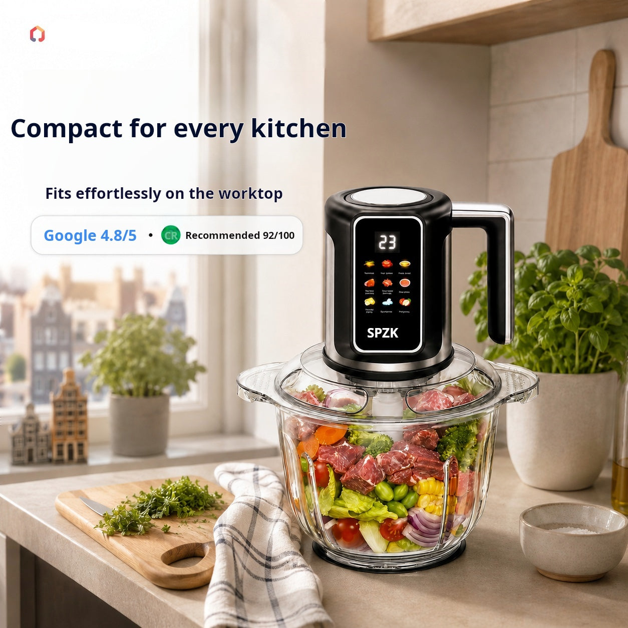 🔪USB-powered cordless kitchen mincer for meat, sauces and more – quick, hygienic and easy! 🍖🥦