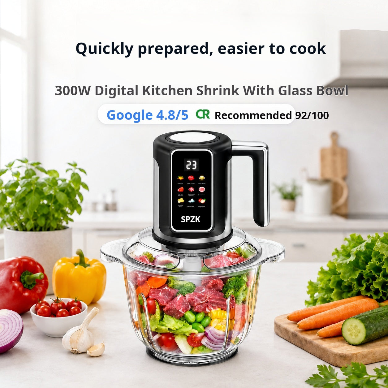 🔪USB-powered cordless kitchen mincer for meat, sauces and more – quick, hygienic and easy! 🍖🥦