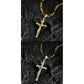 ✝️ 50% OFF NOW! ✨ Gold Crucifix Necklace – Detailed INRI Motif, Adjustable Figaro Chain & Hypoallergenic Finish 💛