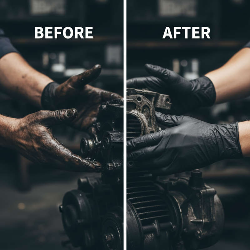 🔥NEW YEAR SALE - ONLY £9.99!!🎁Nitrile Pro Gloves – Heavy Duty, Slip & Stain Resistant, Scratch Resistant